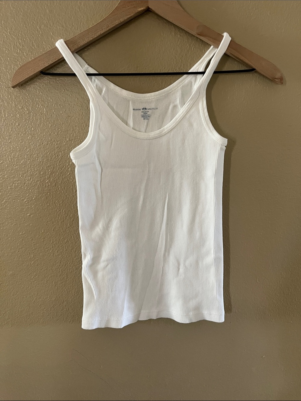 Brandy Melville White Ribbed Tank